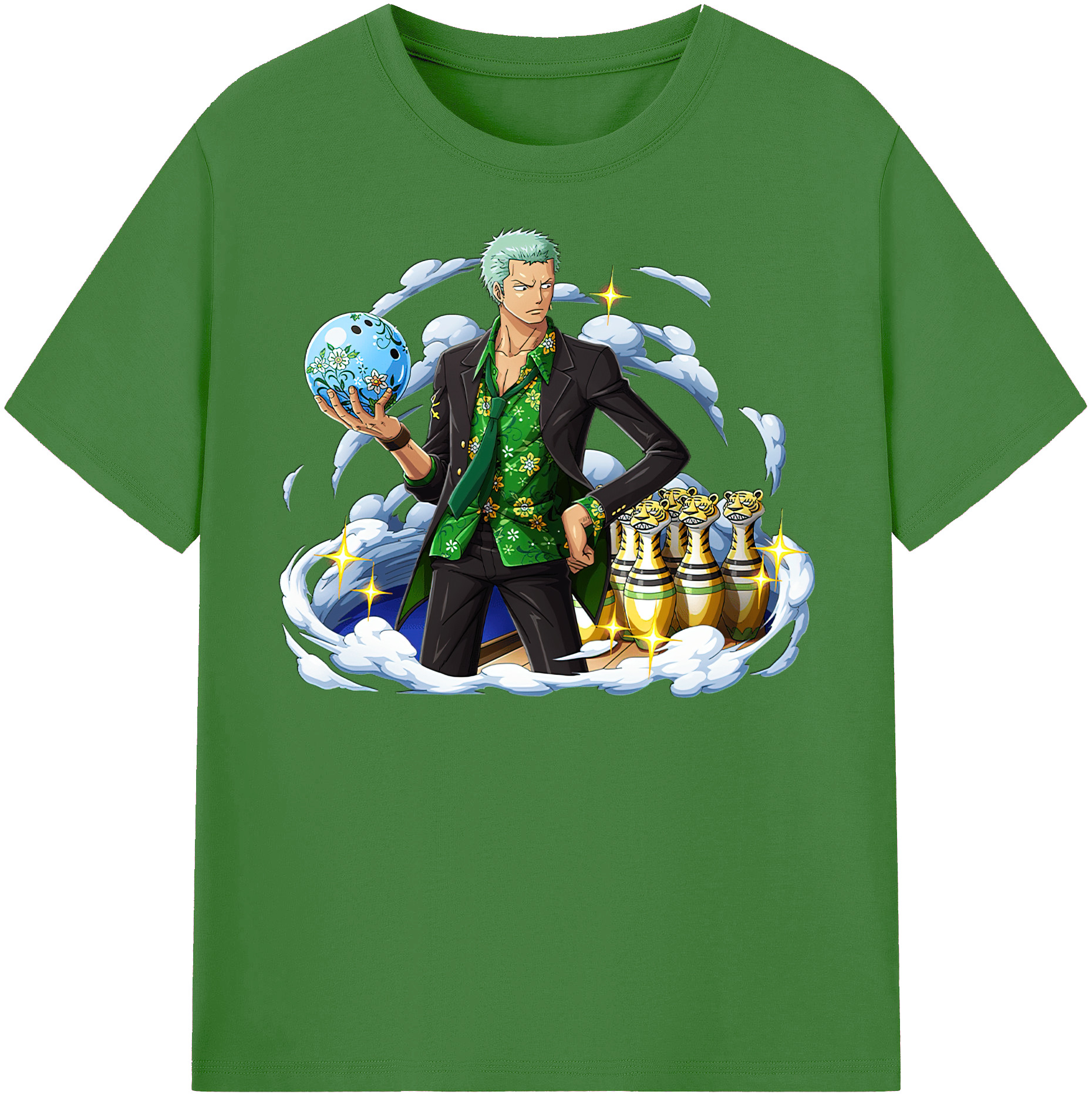 ワンピース ロロノア・ゾロ ONE PIECE Roronoa Zoro レディースカジュアルプリントTシャツ（綿100％）